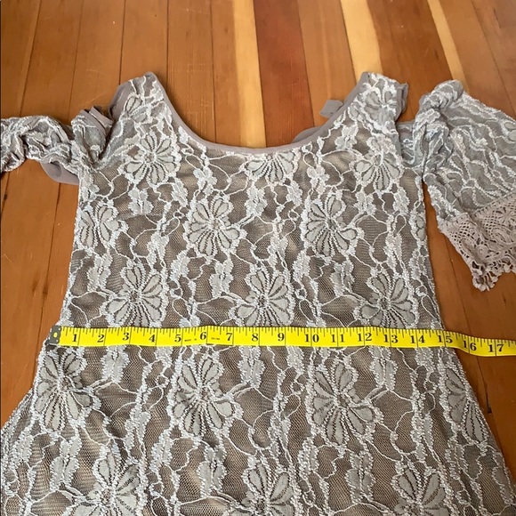 a’reve Lace Boho Tan Cold Shoulder Dress - Picture 13 of 15